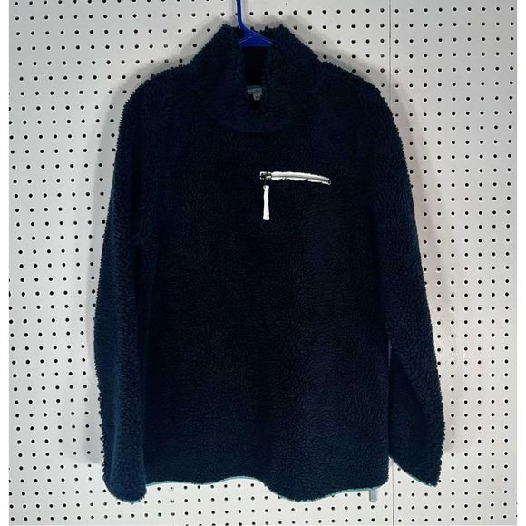 L.L Bean Sigbature Sherpa fleece pullover - Picture 1 of 7